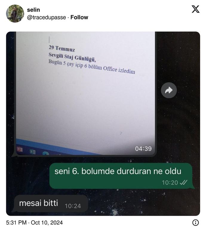 Mesaileriniz nasıl geçiyor?