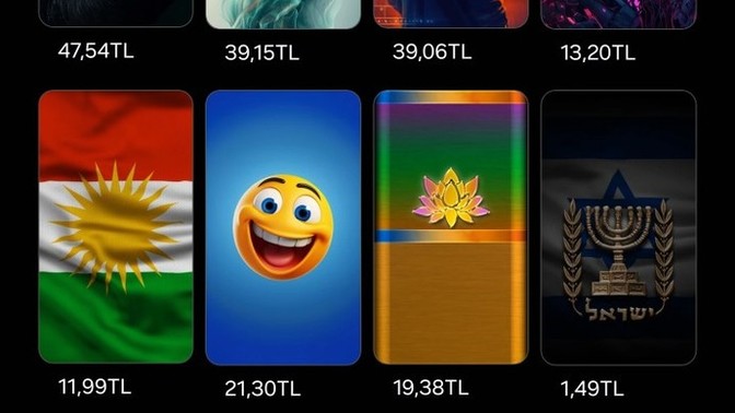 Samsung duvar kağıtlarında niye bu vatansız p*çlerin simgesi var?