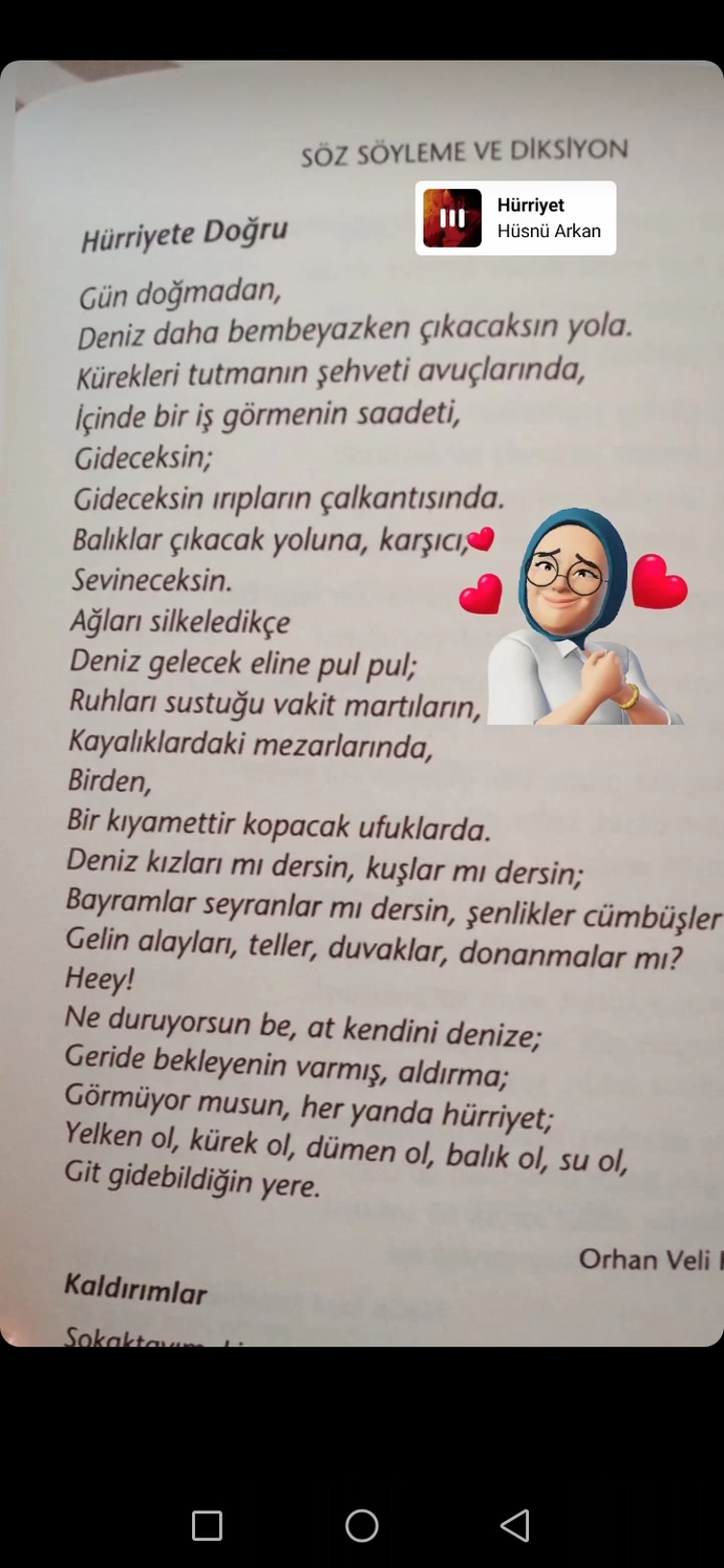 Orhan Veli Hürriyete Doğru 
