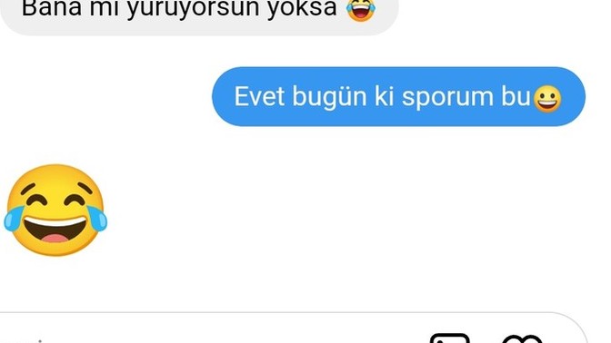 Buradan birine yürüdüm, sabah sporu yapmış oldum değil mi?