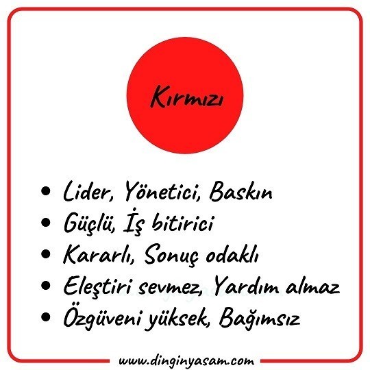 Kişiliğiniz hangi renk.?