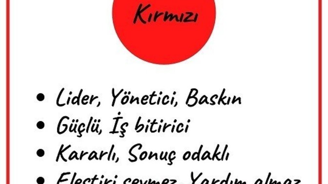 Kişiliğiniz hangi renk?