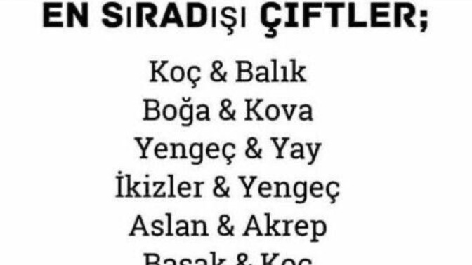 Burçlarda en sıra dışı çiftler hangileridir?