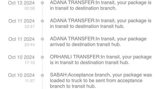 Shein AT DESTINATION sorunu?
