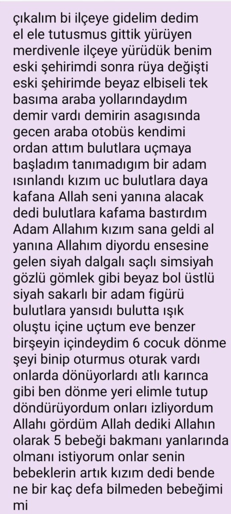 Son Gördüğün Rüyayı Anlatabilir misin?