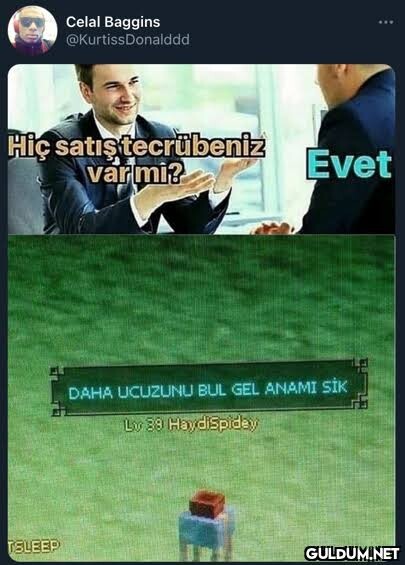Hem yatakta hem iş mülakatında söylenecek bir cümle kurar mısınız?