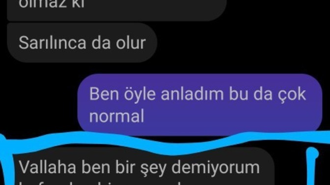 Böyle diyen birisiyle yola devam eder misiniz?