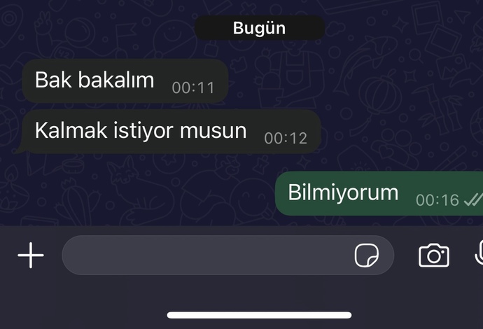 Sizce eski sevgilinin benimle görüşmek istiyor mu?