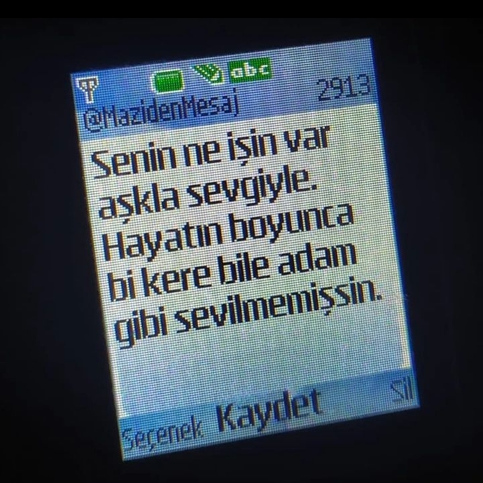 Kendinize bir mesaj bıraksanız bu ne olurdu?