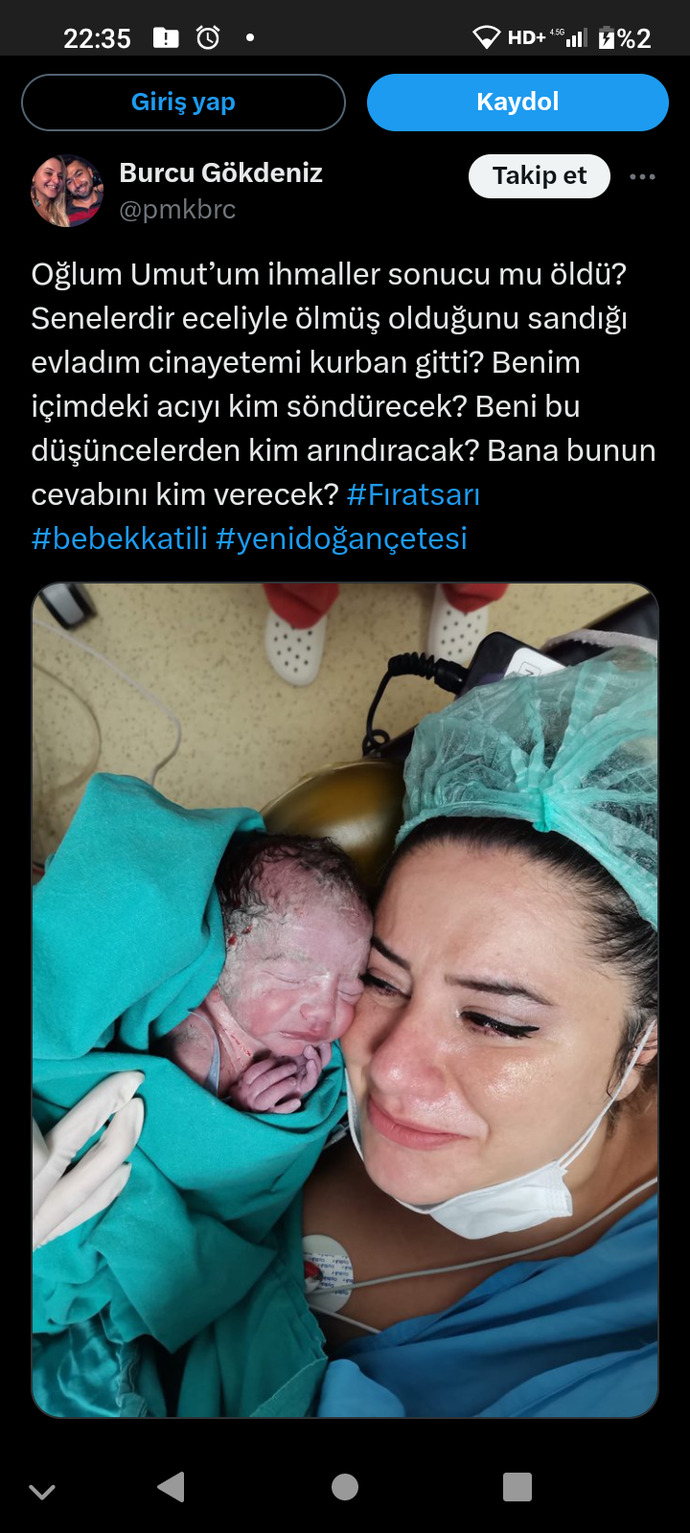 Yenidoğan ünitesinde yaşanan cinayetler ve bebeğini kaybeden bir annenin isyanı?