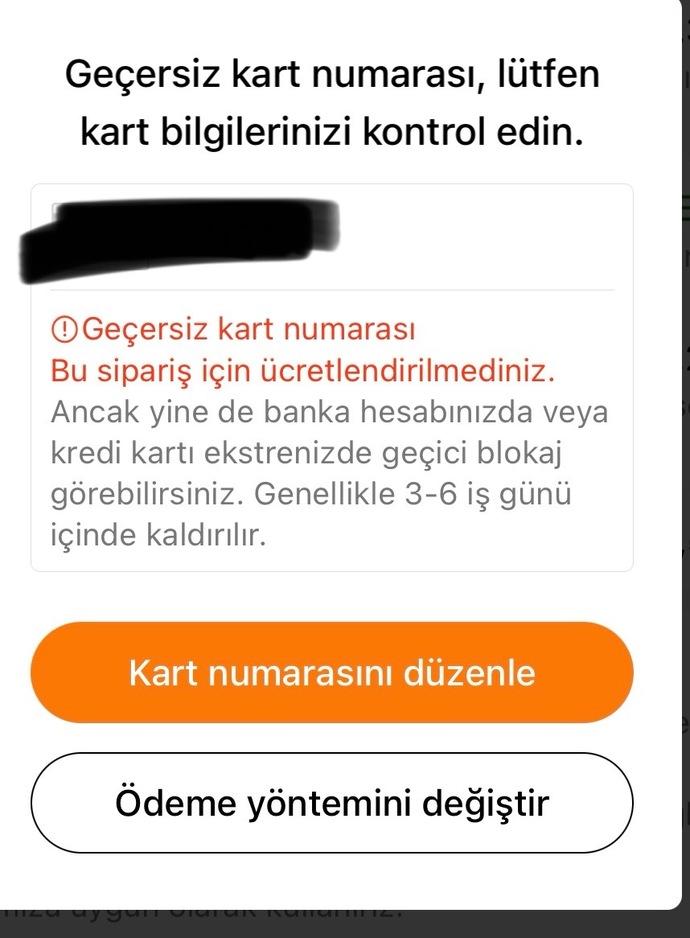 sebebi ne olabilir? Kart nosunu dogru girdiğimden eminim? Kartım axess, troy. Akbank.