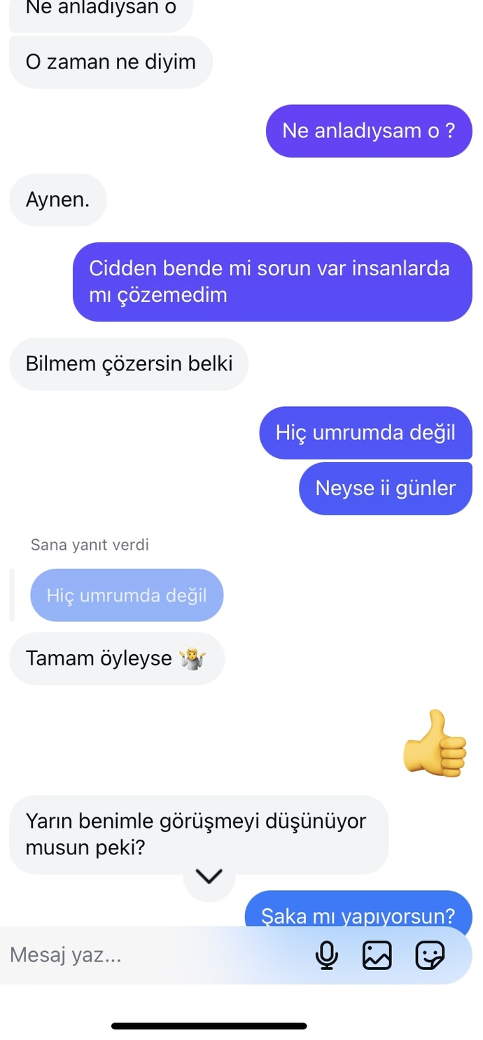 Bu diyalogdan bir şey anlayan var mı?