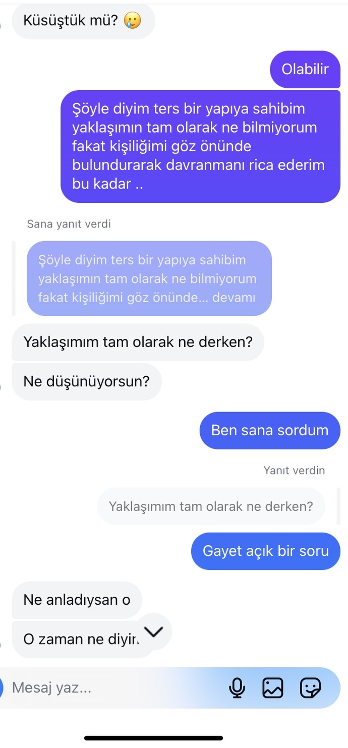 Bu diyalogdan bir şey anlayan var mı?
