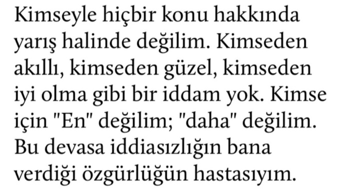İnsanlarla yarış halinde misiniz?
