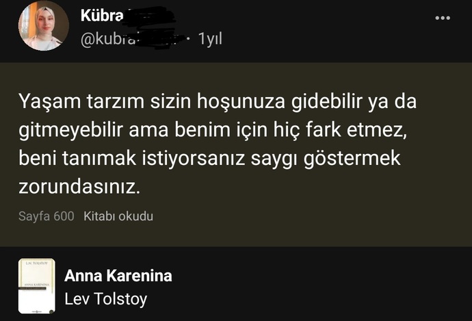 Bir kitap alıntısı bırakabilir misiniz?