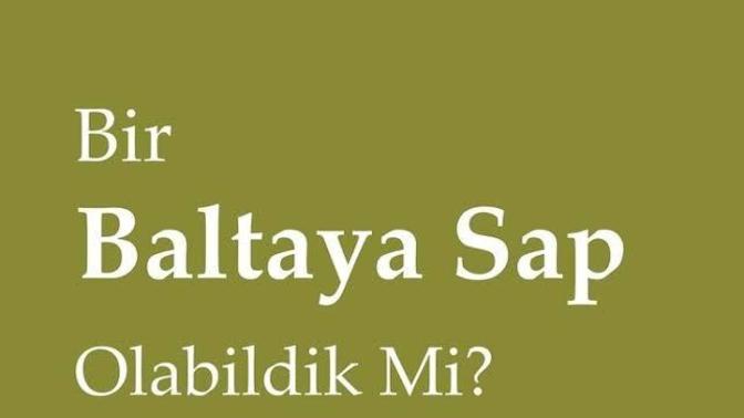 Bir Baltaya sap olabildiniz mi?