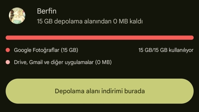 Google yedekleme?