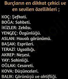 Burçların en dikkat çekici ve en sevilen özellikleri nelerdir?
