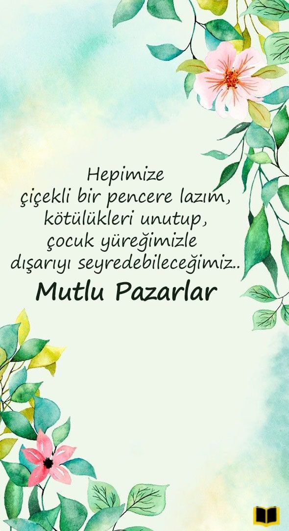 Pazar gününün sizin için önemi nedir?