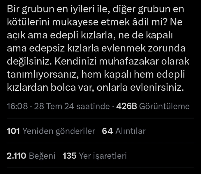 Muhafazakâr erkeklerin başı açık kızlarla evlenmesi kapalı kızları sinirlendiriyor mu?