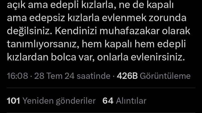 Muhafazakâr erkeklerin başı açık kızlarla evlenmesi kapalı kızları sinirlendiriyor mu?