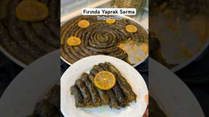 Fırında yaprak sarması denediniz mi?