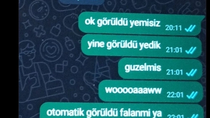 Görüldü yediğiniz halde mesaj atmaya devam eder misiniz?