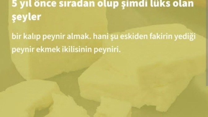 5 yıl önce sıradan olup şimdi lüks olan şeyler nelerdir?