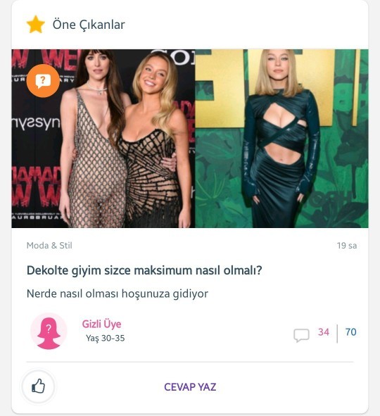 Dekolte giyim sizce maksimum nasıl olmalı?