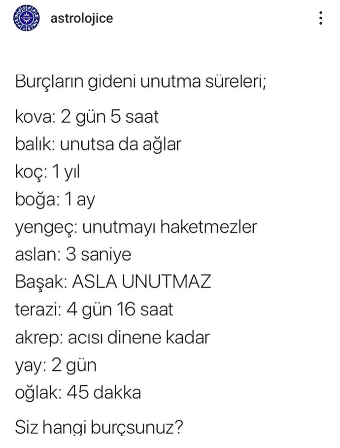 Senin burcun gideni ne kadar sürede unutur?