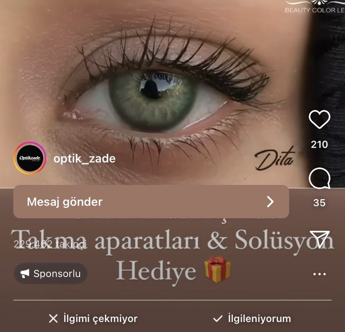 Yeşil lens arıyorum sizce bunlardan hangisi siyah saç veya tene yakışır?