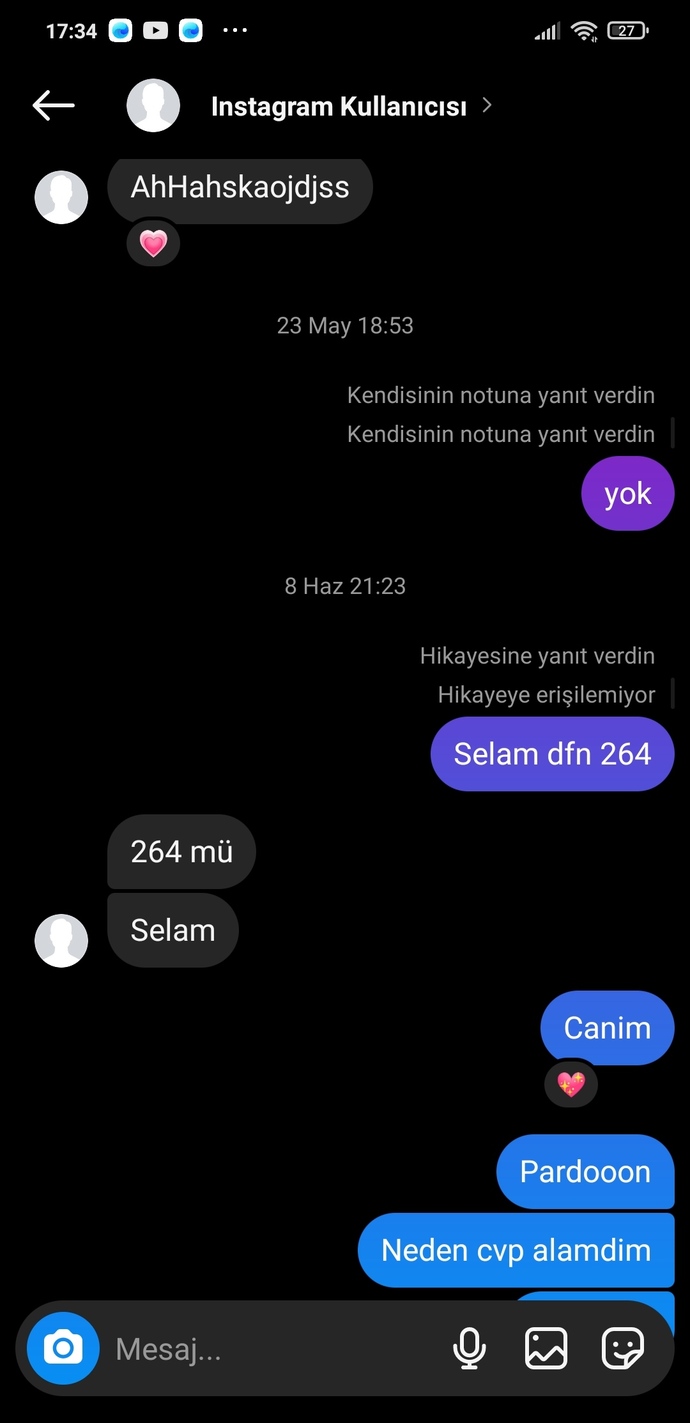 Bazen kendinizi eski mesajlari okurken buluyor musunuz?