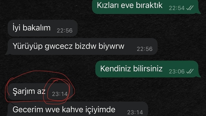 Nişanlımın sarjı az olduğu halde dışarıda durması gece 1 e kadar haber vermemesi normal mi?