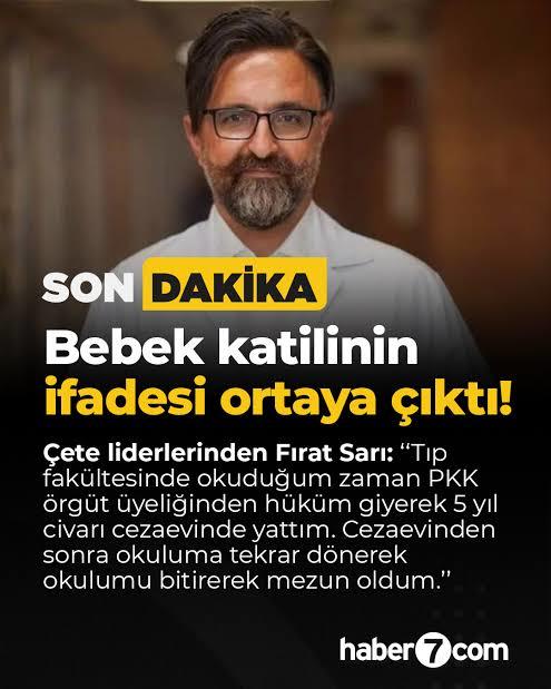 Bebek katili pkk lı doktorun akp nin izni ile çıktığını biliyor muydunuz?