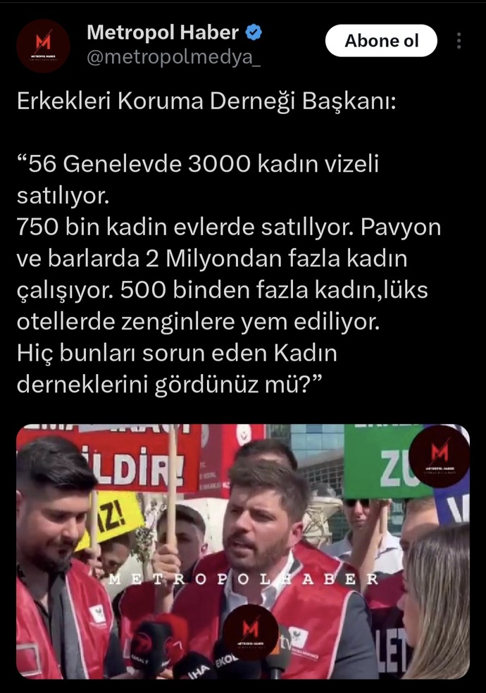 Erkekleri Koruma Derneği fuhuş batanlığında ki Kadınlar için eylem yaptı. Ne düşünüyorsunuz?