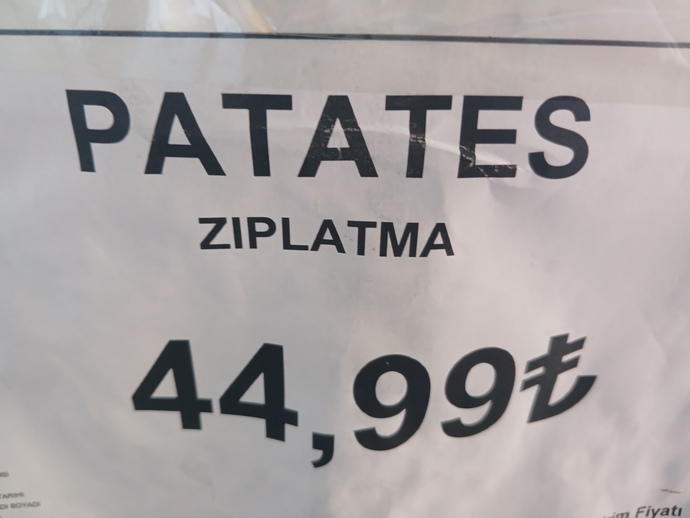 Bir kilo patates 44,99 olmuş, ekonomi nereye gidiyor?
