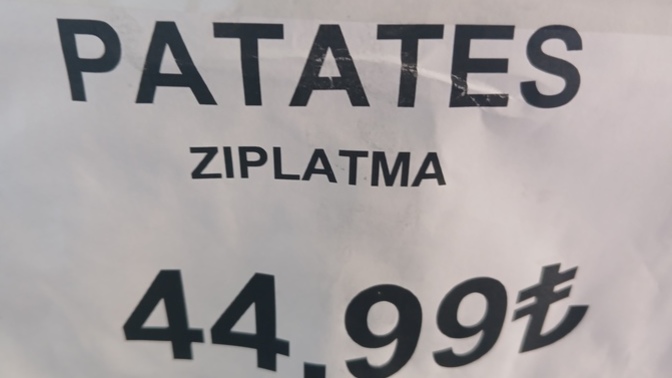 Bir kilo patates 44,99 olmuş, ekonomi nereye gidiyor?