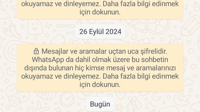 Silinmiş mesaj?