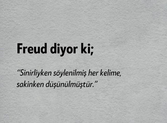 Sinirliyken söylenilmiş her kelime sakinken düşünülmüş müdür?
