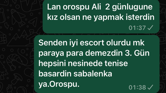 Arkadaşınız size pat diye böyle yazsa be tepki verirsiniz?
