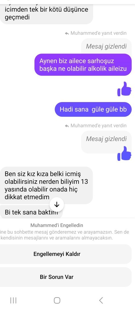 Flortumu engelledim bana alkolik imasında bulundu dogrumu düşünüyorum?