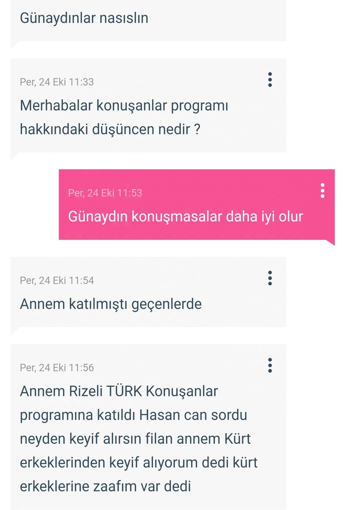 Sizler için mesaj kutumu paylaşıyorum bilmem anlata bildim mi 🤭 ayıp yaw 🤭 nasipim yok diye nedir bu nisbet?🤭?