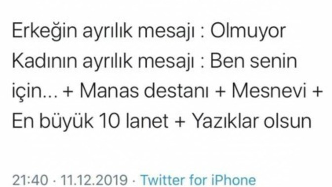Destan yazmadan ayrılabiliyor musunuz?