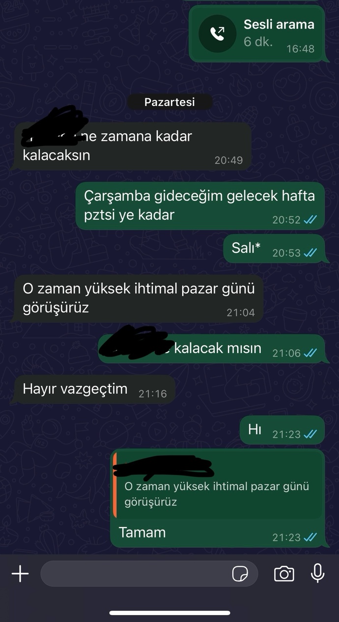 Sizce eski sevgilim benimle görüşmeye hevesli mi değil mi?