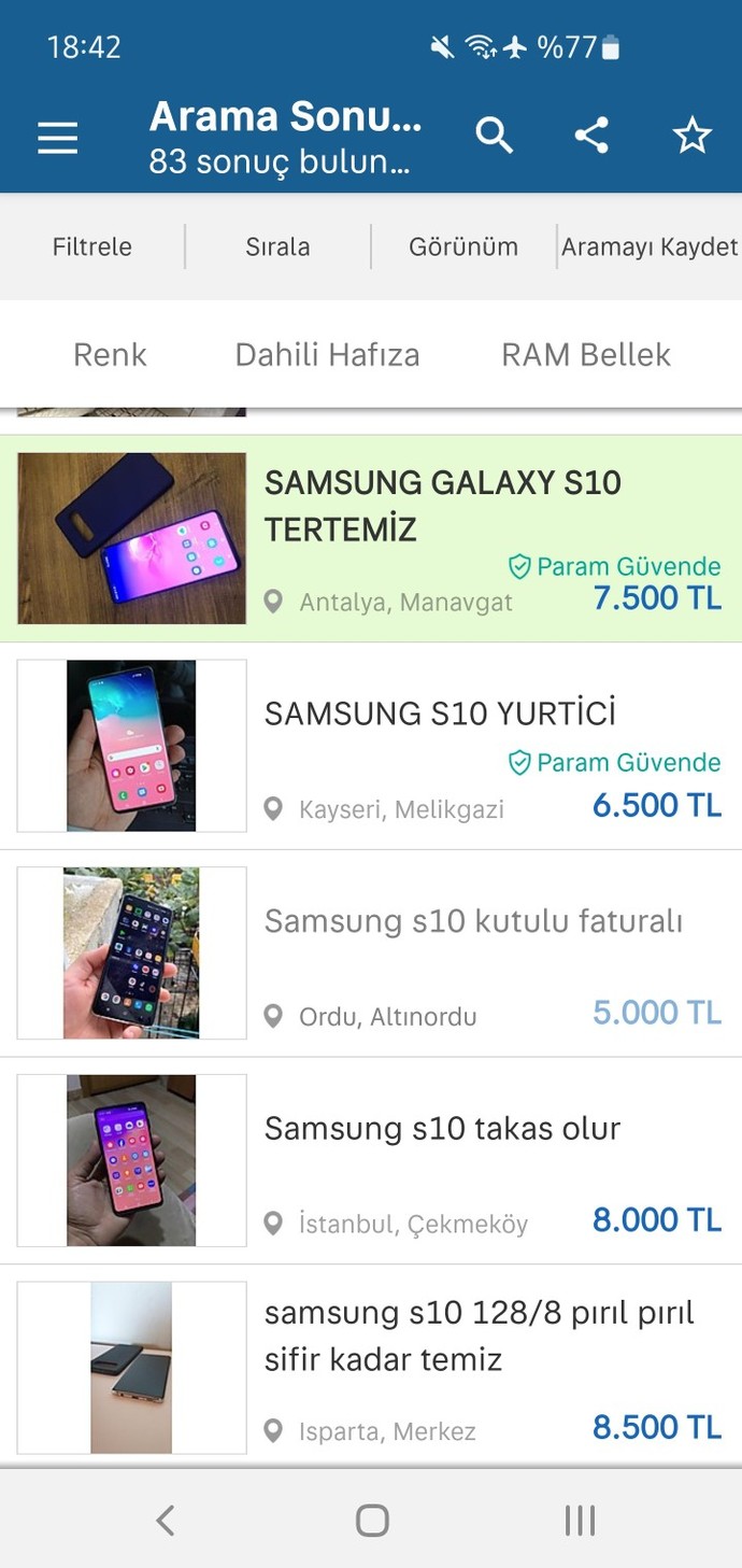 Cep telefonunuzun ortalama değeri ne kadar 🫰?
