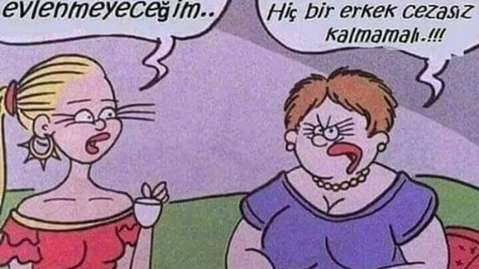 Bence bütün kızlar evlenmeli hiç bir erkek cezasız kalmamalı öyle değil mi 😂?