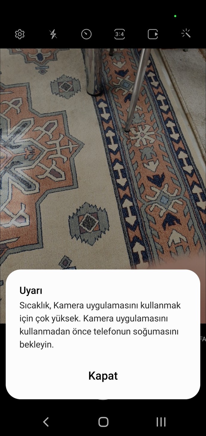 Telefonunuz da Hiç Sıcaklık Uyarısı aldınız mı?