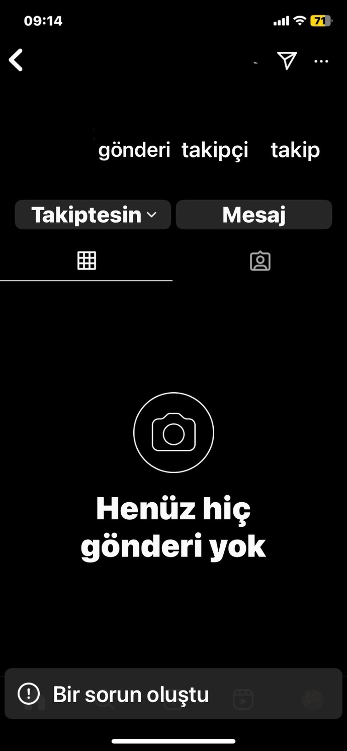 İnstagram da mı sorun var yoksa sadece bendemi böyle bir sorun oluşuyor?