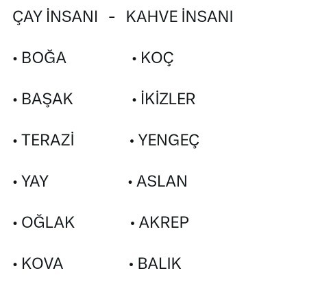 Burcunuza göre çay insanı mısınız, yoksa kahve mi?