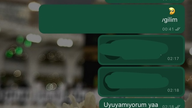 Neyin var diyorum cvp yok, daha da yazmayacagim dönene kadar?